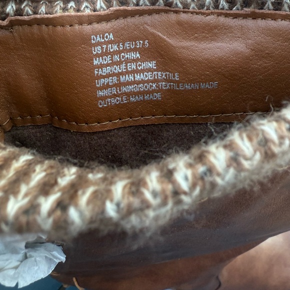 ❌Sold ❌ Brown Sweater Cuff Boots Knee High Womens Size 7 - Picture 10 of 11